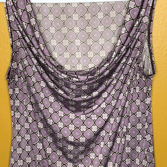 Maurices Tank Top Purple Slouch Neck Sleeveless, M - Picture 3 of 7